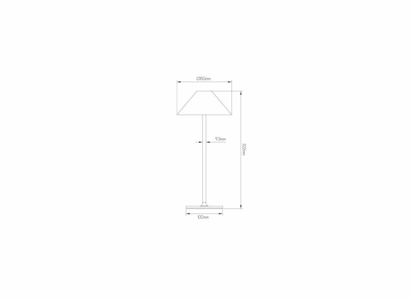 Tafellamp LED H32,2cm