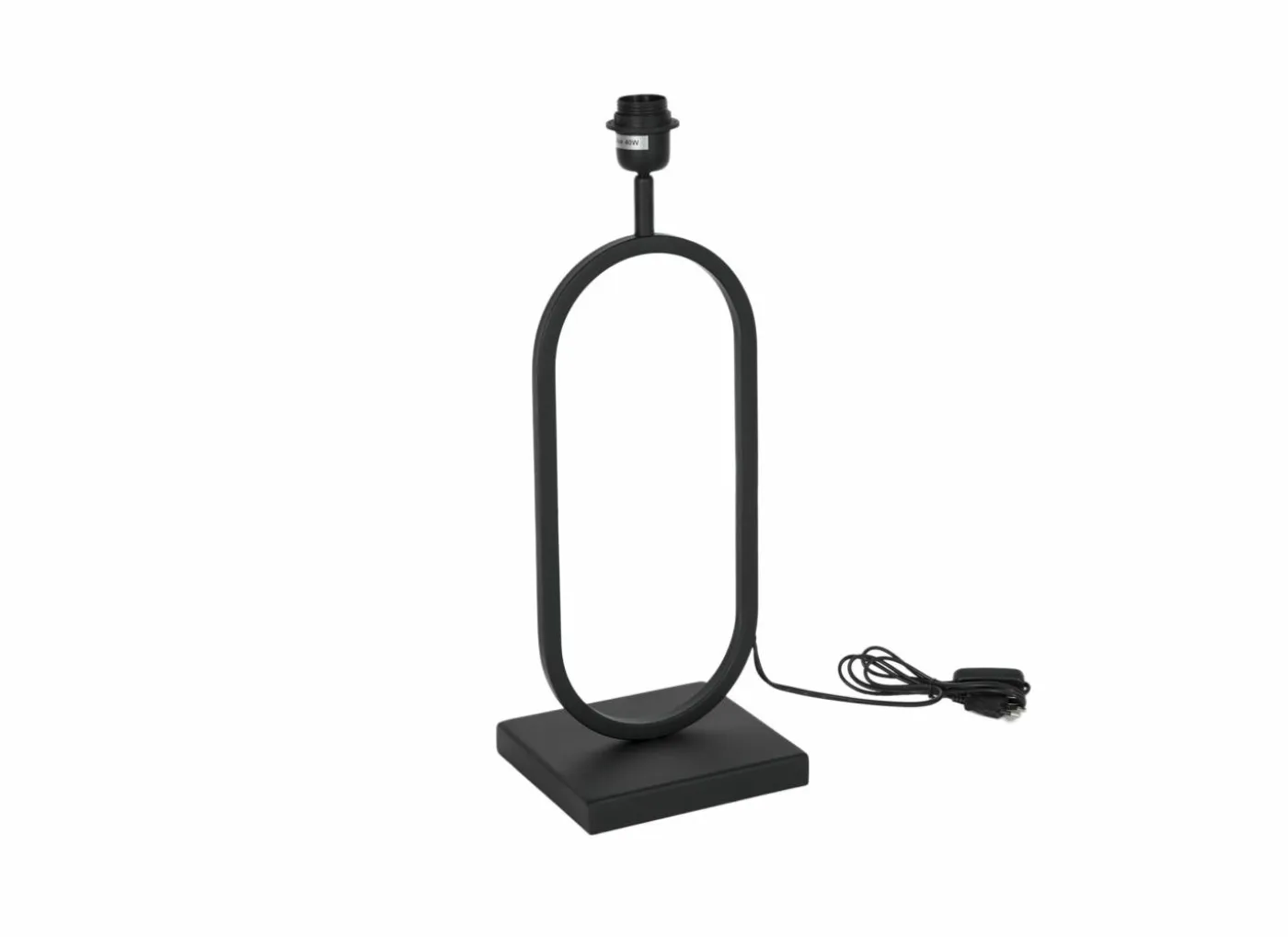 Tafellamp Rico E27 H53cm - metaal - zwart