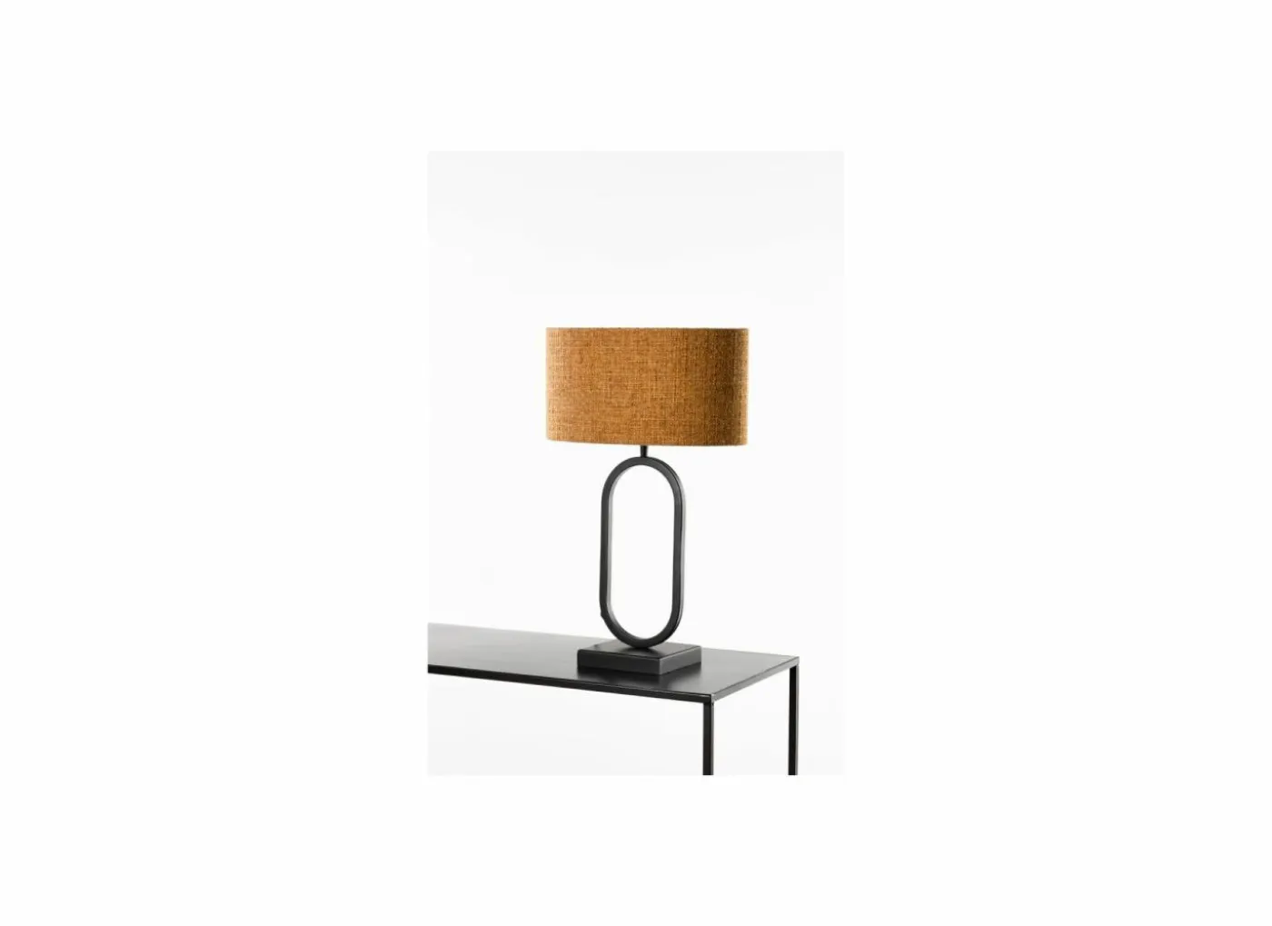 Tafellamp Rico E27 H53cm - metaal - zwart