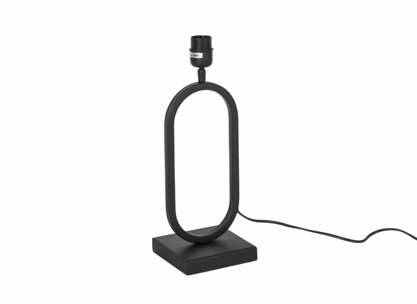 Tafellamp Rico E27 H40cm - metaal - zwart