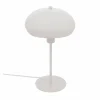 Tafellamp Savio E14 H38cm - glas/staal - beige