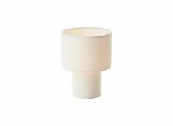 Tafellamp Teddy E27 H30cm - metaal/stof - beige