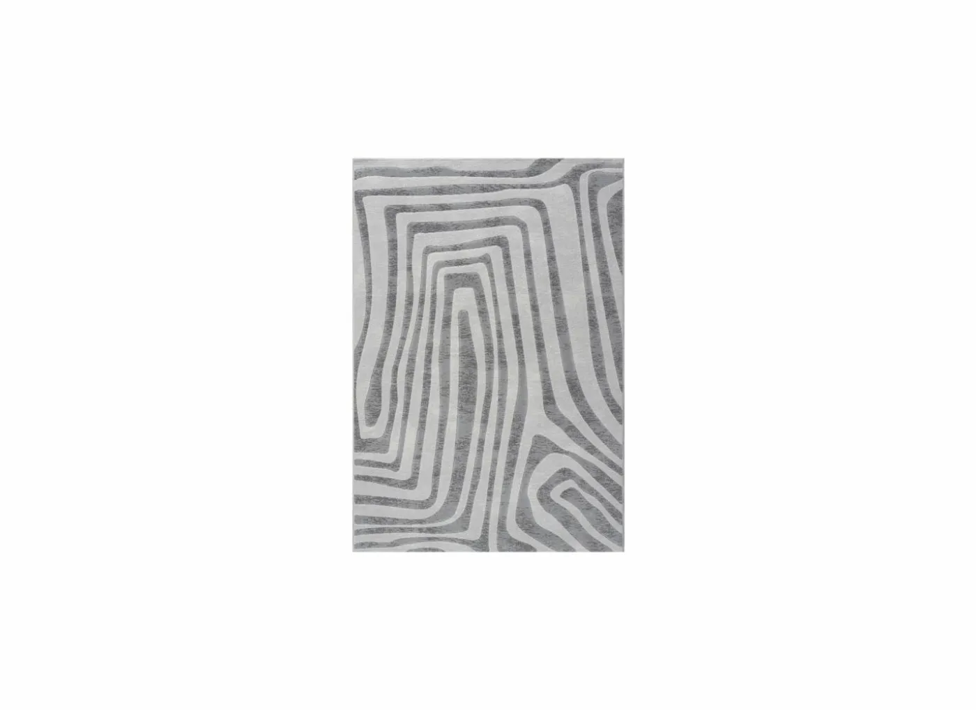 Tapijt Aspero 120x170cm - polyestervezel - wit & grijs