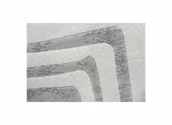 Tapijt Aspero 133x195cm - polyestervezel - wit & grijs