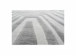 Tapijt Aspero 240x330cm - polyestervezel - wit & grijs