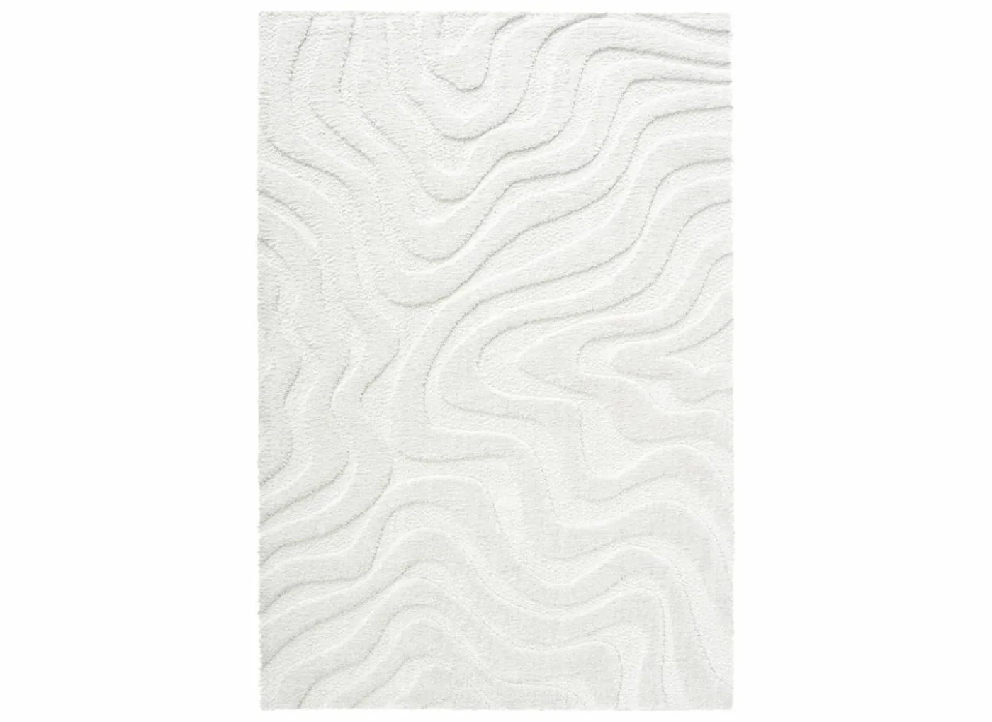 Tapijt Madagaskar 200x290cm - polyestervezel - wit
