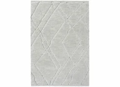 Tapijt Madagaskar 133x195cm - polyestervezel - lichtgrijs