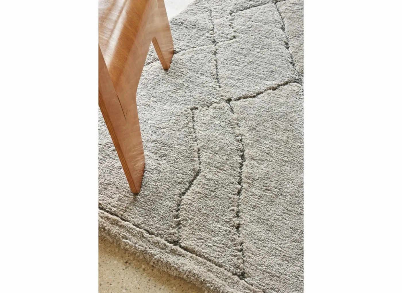 Tapijt Madagaskar 240x300cm - polyestervezel - lichtgrijs