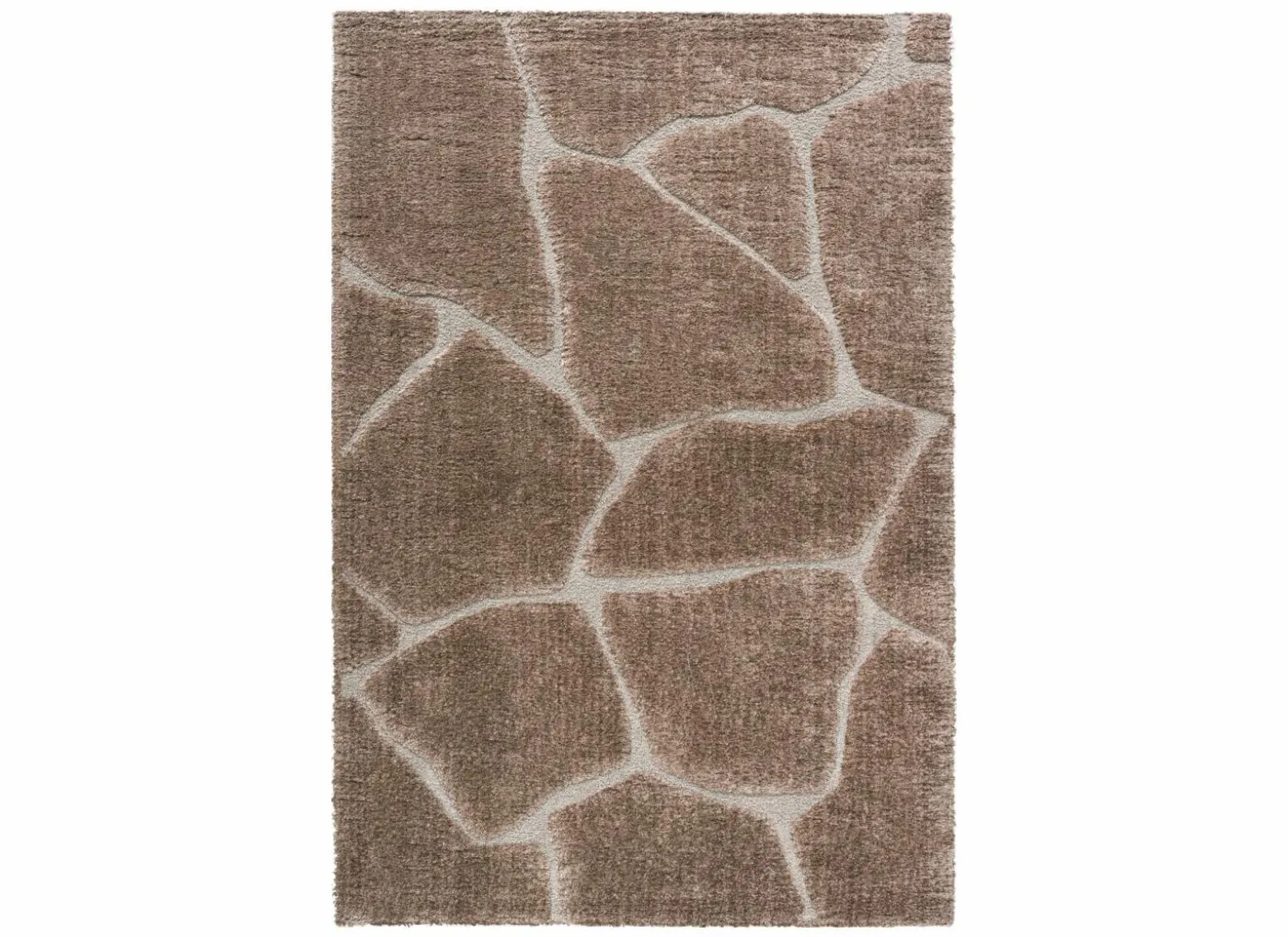Tapijt Madagaskar 133x195cm - polyestervezel - bruin