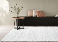 Tapijt Madagaskar 200x200cm - polyestervezel - wit