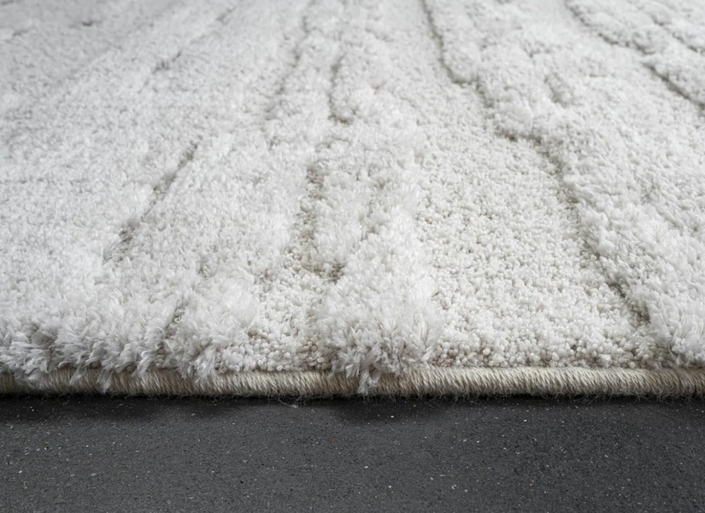 Tapijt Madagaskar 200x200cm - polyestervezel - wit
