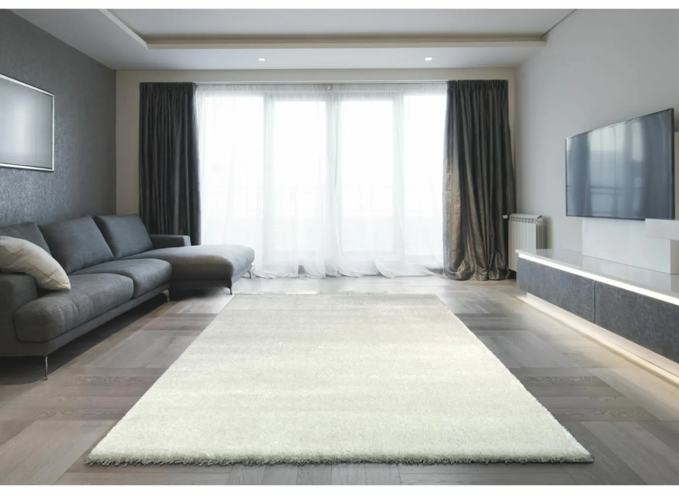 Tapijt Spirit 280x380cm - polyestervezel - wit