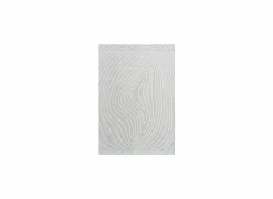 Tapijt Trevos 160x230cm - polyestervezel - beige & wit