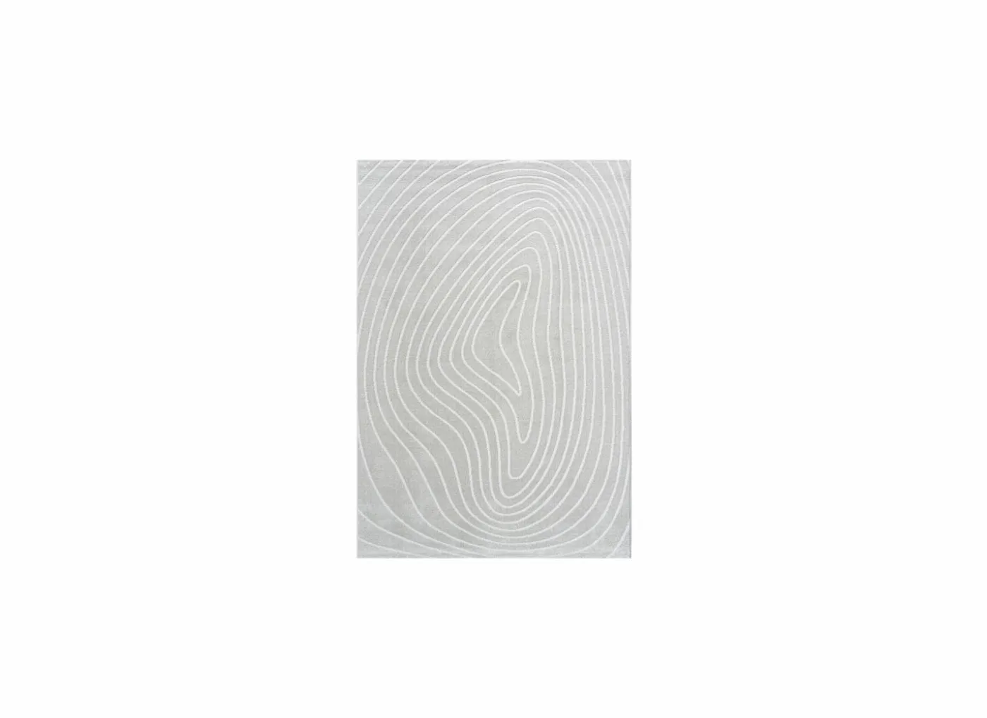 Tapijt Trevos 160x230cm - polyestervezel - beige & wit