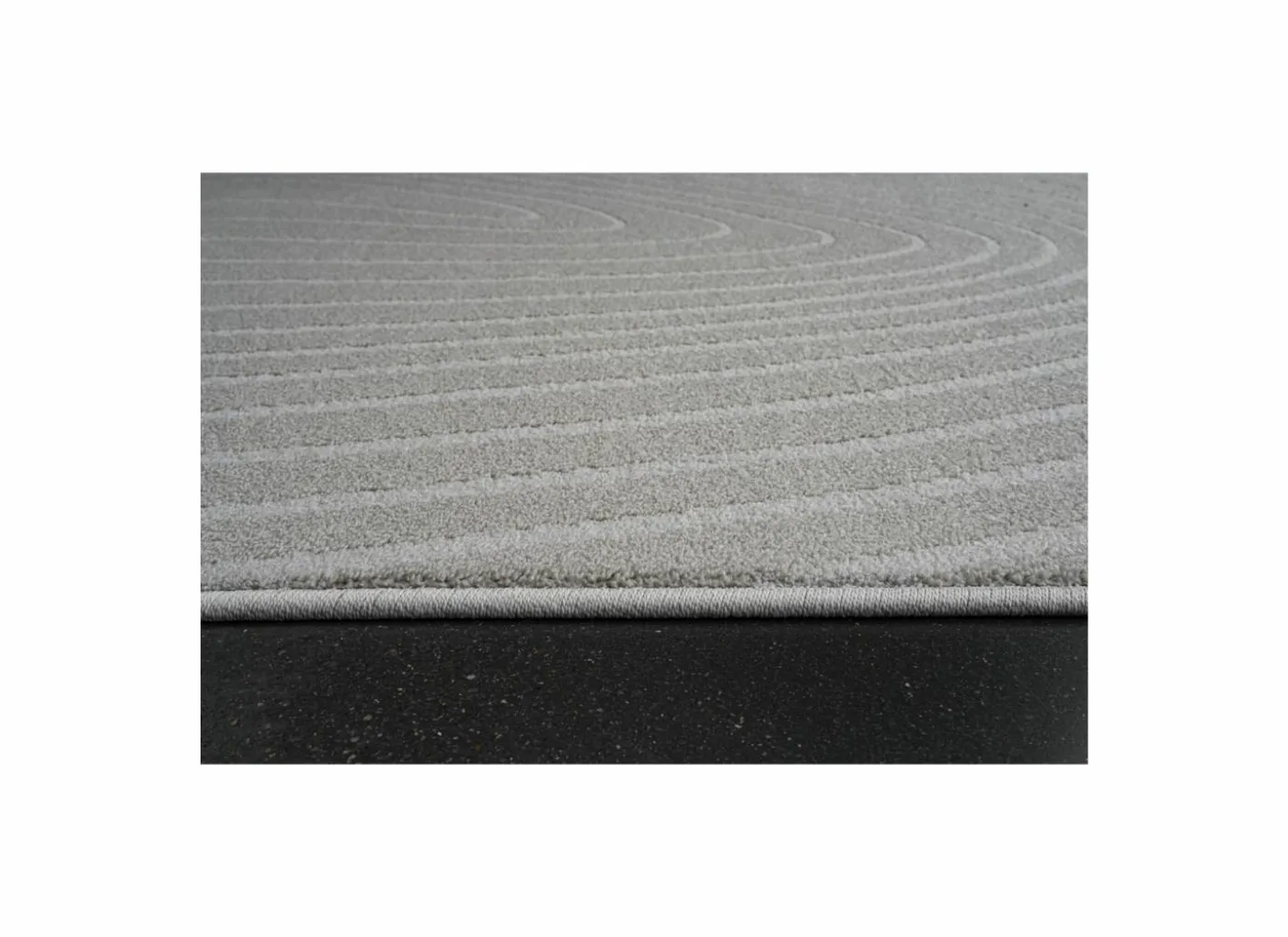 Tapijt Trevos 160x230cm - polyestervezel - beige & wit