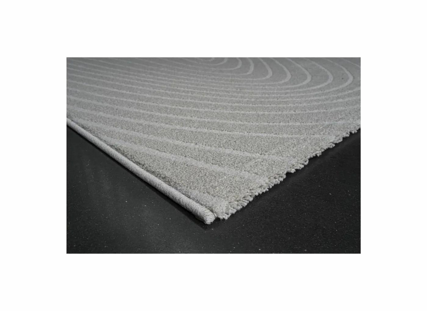 Tapijt Trevos 160x230cm - polyestervezel - beige & wit