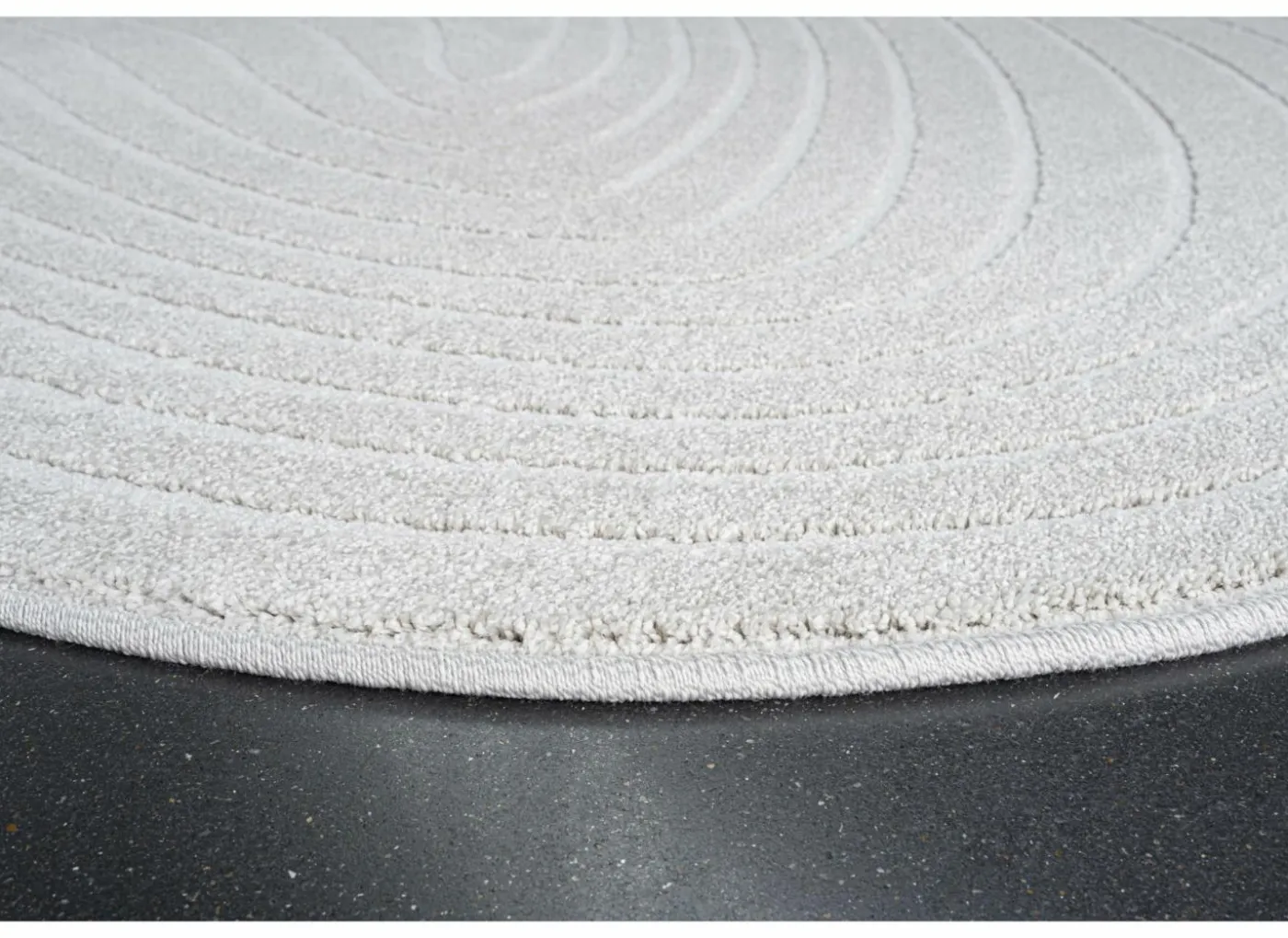 Tapijt Trevos 200x290cm - polyestervezel - beige & wit