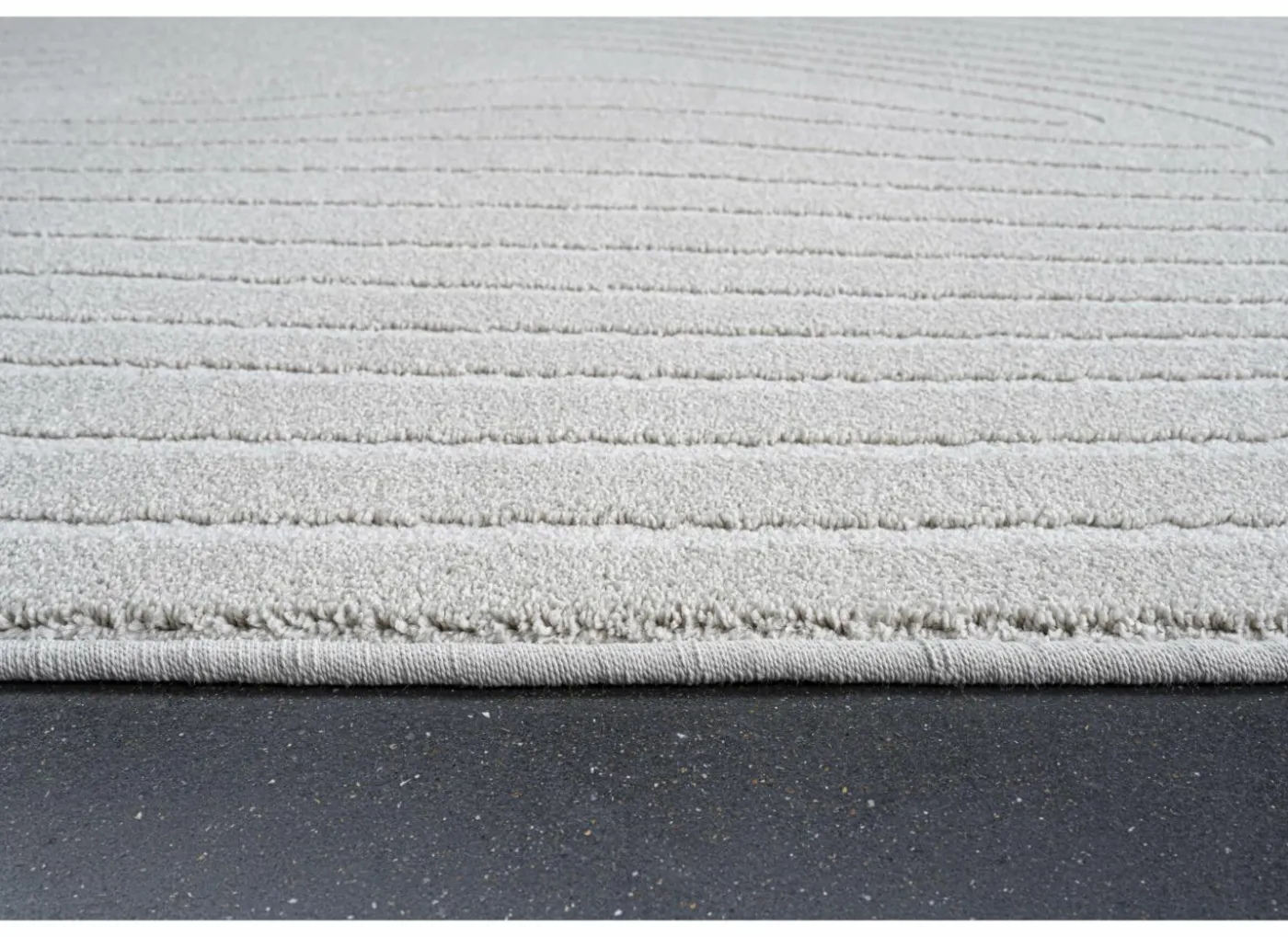 Tapijt Trevos 200x290cm - polyestervezel - beige & wit