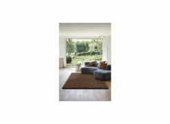 Tapijt Twister 200x200cm - polypropyleen - bruin & roest