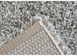 Tapijt Twister 200x290cm - polypropyleen - wit & zilver