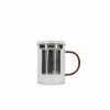 Theebeker Liv 43cl - glas - amber & transparant