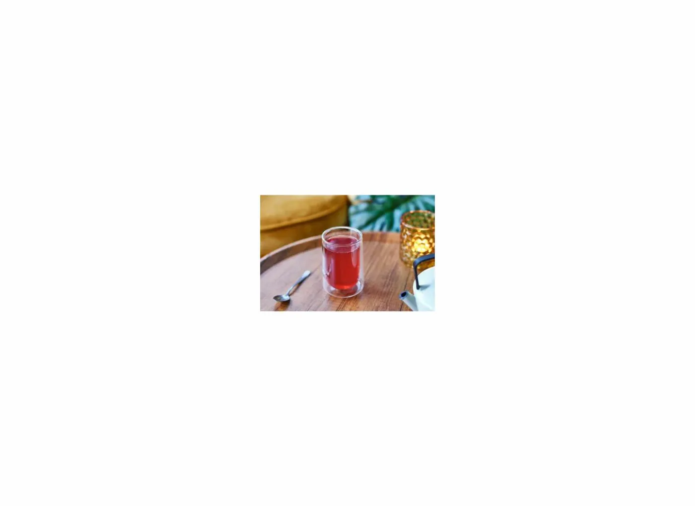 Theeglas Omagio 30cm - glas - transparant - set van 2