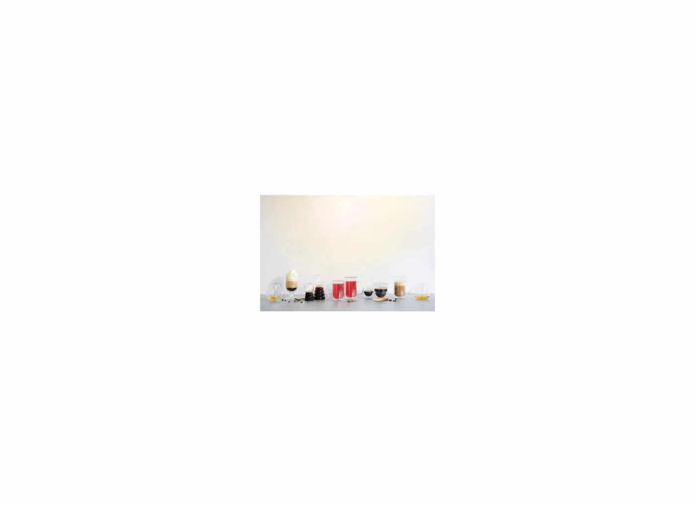 Theeglas Omagio 30cm - glas - transparant - set van 2