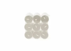 Theelichtjes Clearlight Mindful Morning 4,5u grijs, 18 stuks