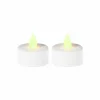 Theelichtjes LED wit, set van 2