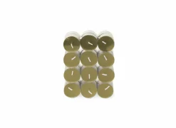 Theelichtjes Romantic Reflections 4,5u groen, 24 stuks