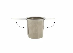 Theezeef Ø7,1x6,4cm - RVS - zilver