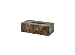 Tissuebox Hammam bruin marmer