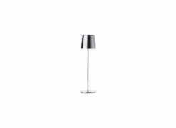Tuinlamp Xaana  Ø11x37cm - metaal - satin nickel