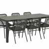 Tuinset Breeze 200x90cm met 6 Hopi tuinstoelen