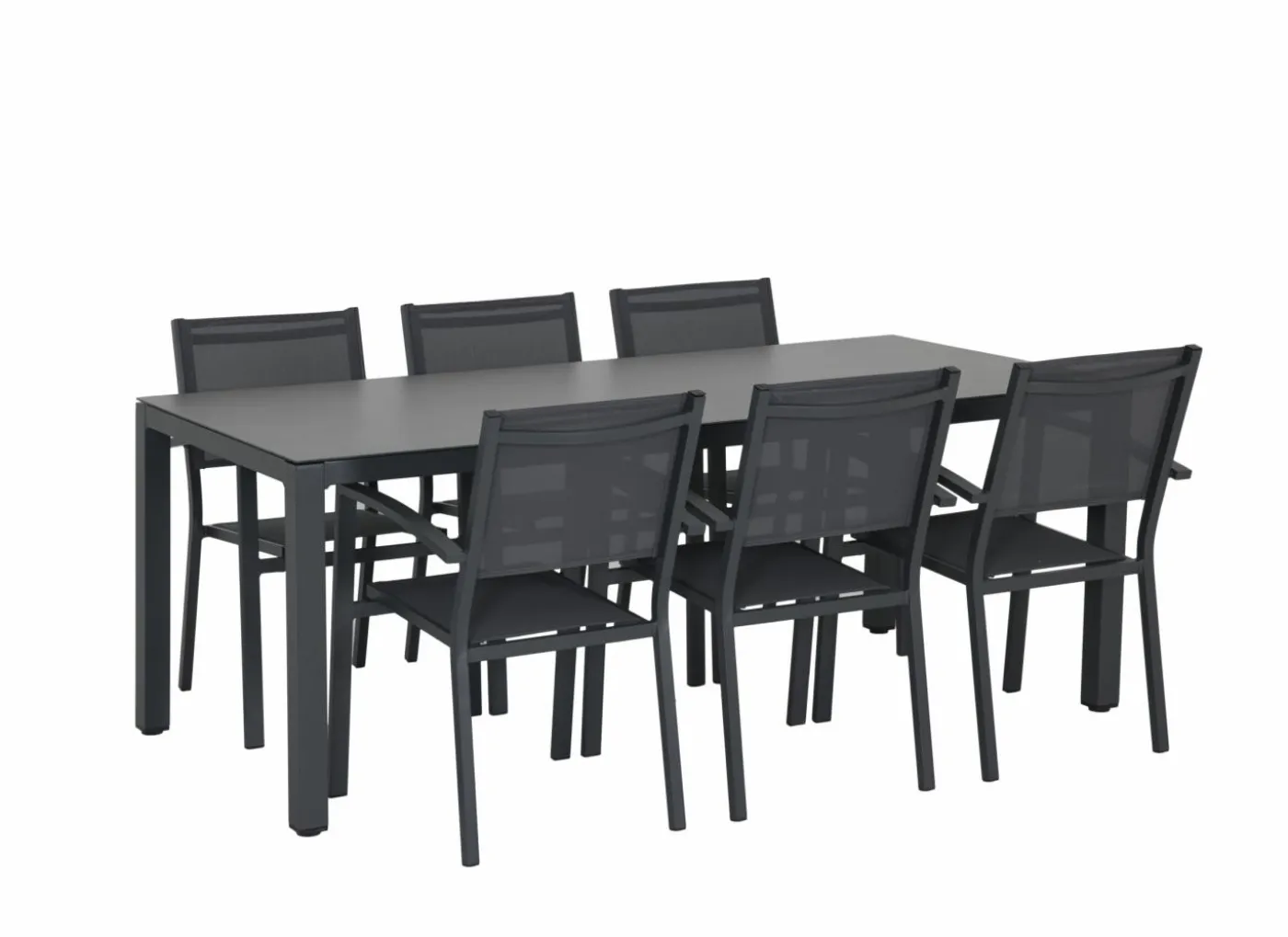 Tuinset Breeze 200x90cm met 6 tuinstoelen Prayer