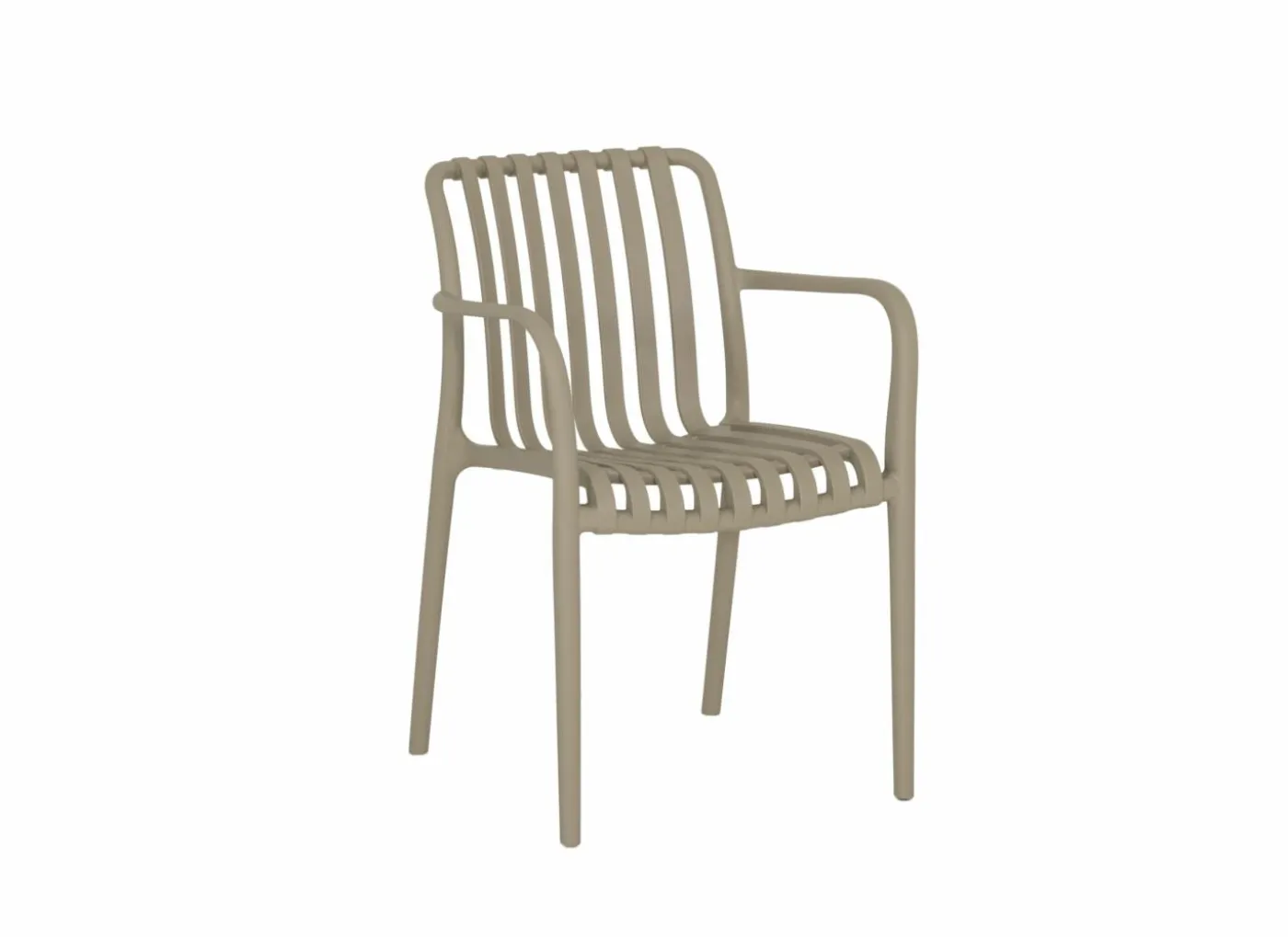 Tuinstoel Cute 46x58x81cm - kunststof - taupe