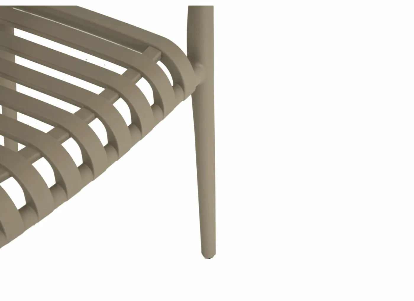 Tuinstoel Cute 46x58x81cm - kunststof - taupe