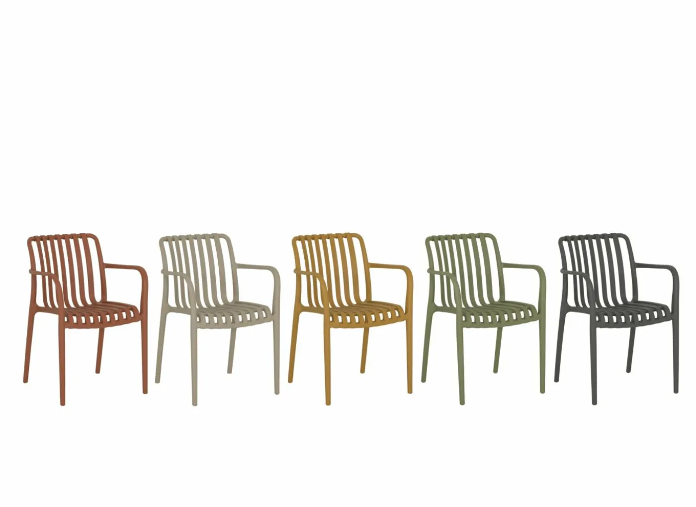 Tuinstoel Cute 46x58x81cm - kunststof - taupe