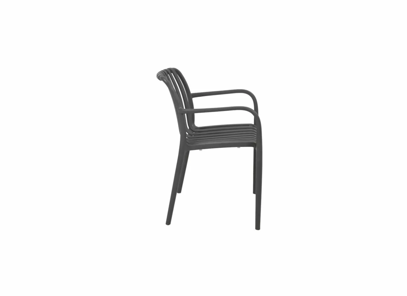 Tuinstoel Cute 46x58x81cm - kunststof - grijs