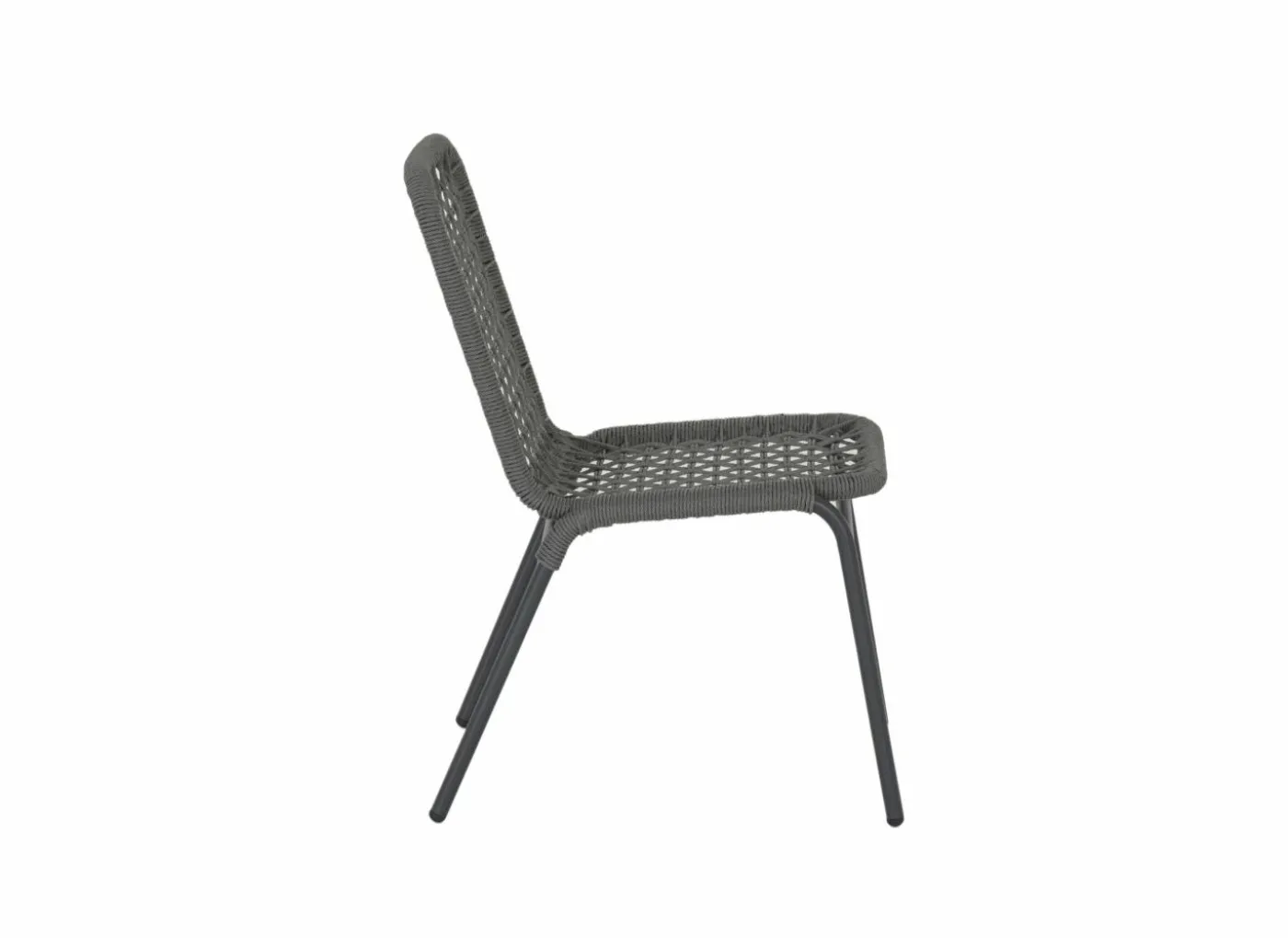 Tuinstoel Hopi 55x61x81cm - artificial rattan - antraciet