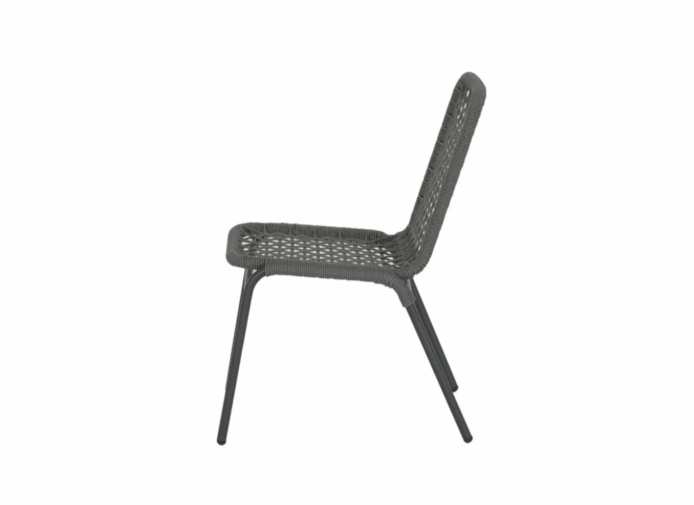 Tuinstoel Hopi 55x61x81cm - artificial rattan - antraciet