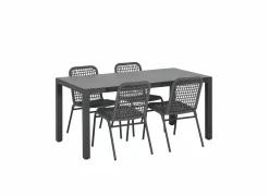 Tuinstoel Hopi 55x61x81cm - artificial rattan - antraciet