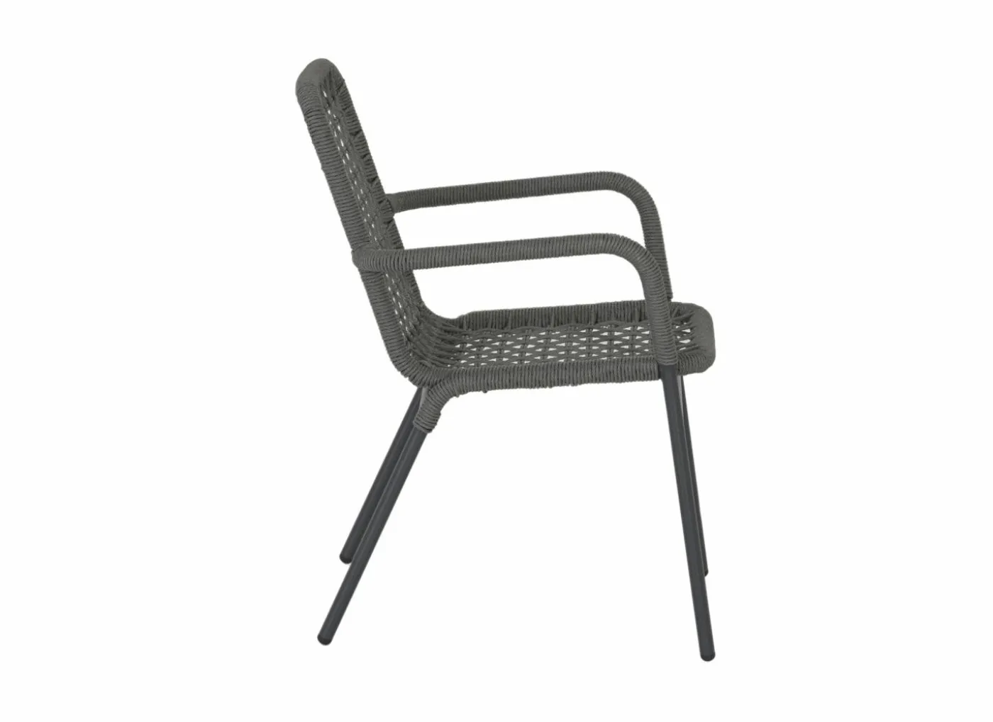Tuinstoel Hopi 55x61x81cm - artificial rattan - antraciet