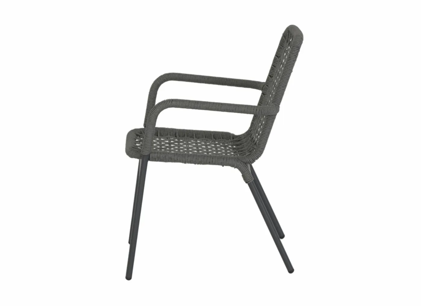 Tuinstoel Hopi 55x61x81cm - artificial rattan - antraciet