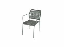 Tuinstoel Phi staal rotan groen