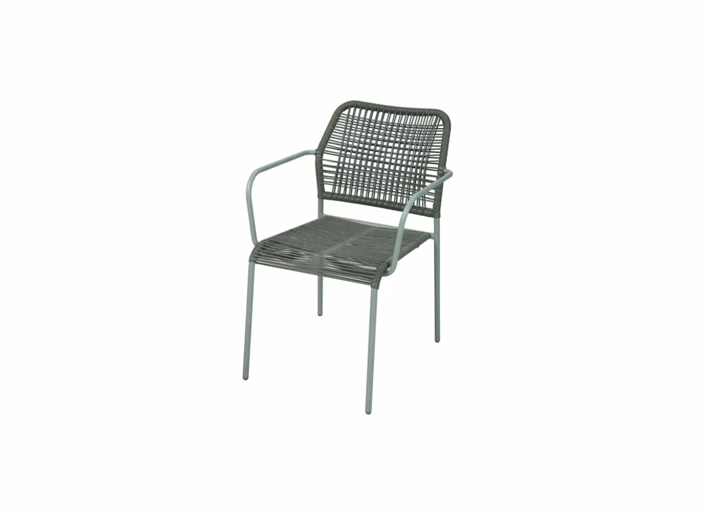 Tuinstoel Phi staal rotan groen