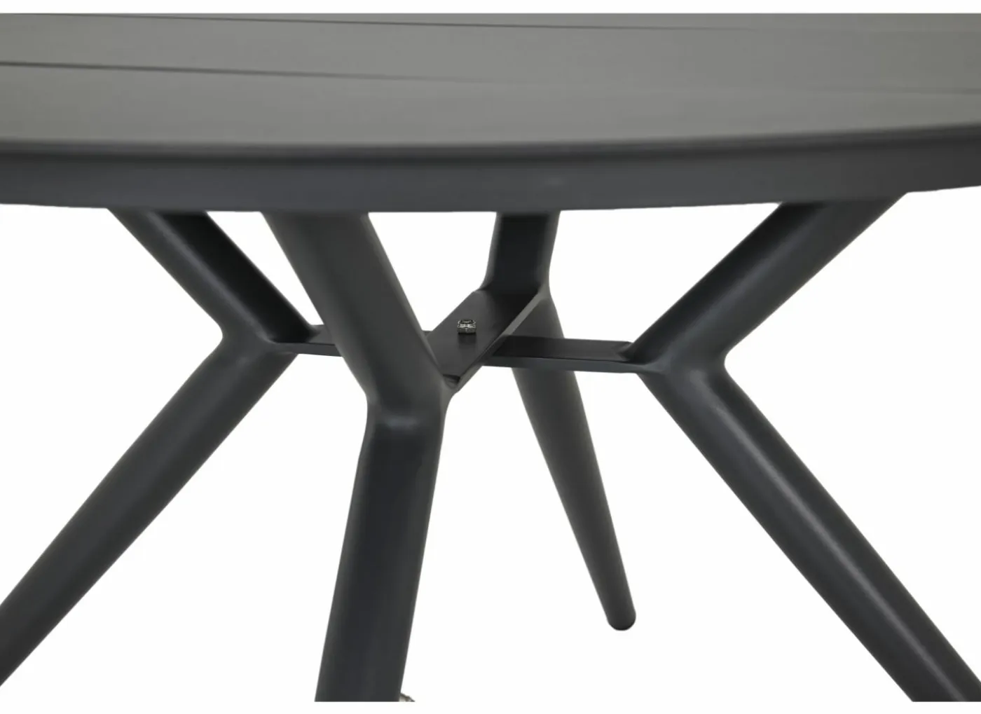 Tuintafel Shore Ø126,5x75cm aluminium antraciet
