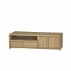 Tv-meubel Amarillo 160cm - eik massief & fineer & decor - naturel