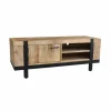 Tv-meubel Chaparral 125cm - mango massief - naturel & zwart