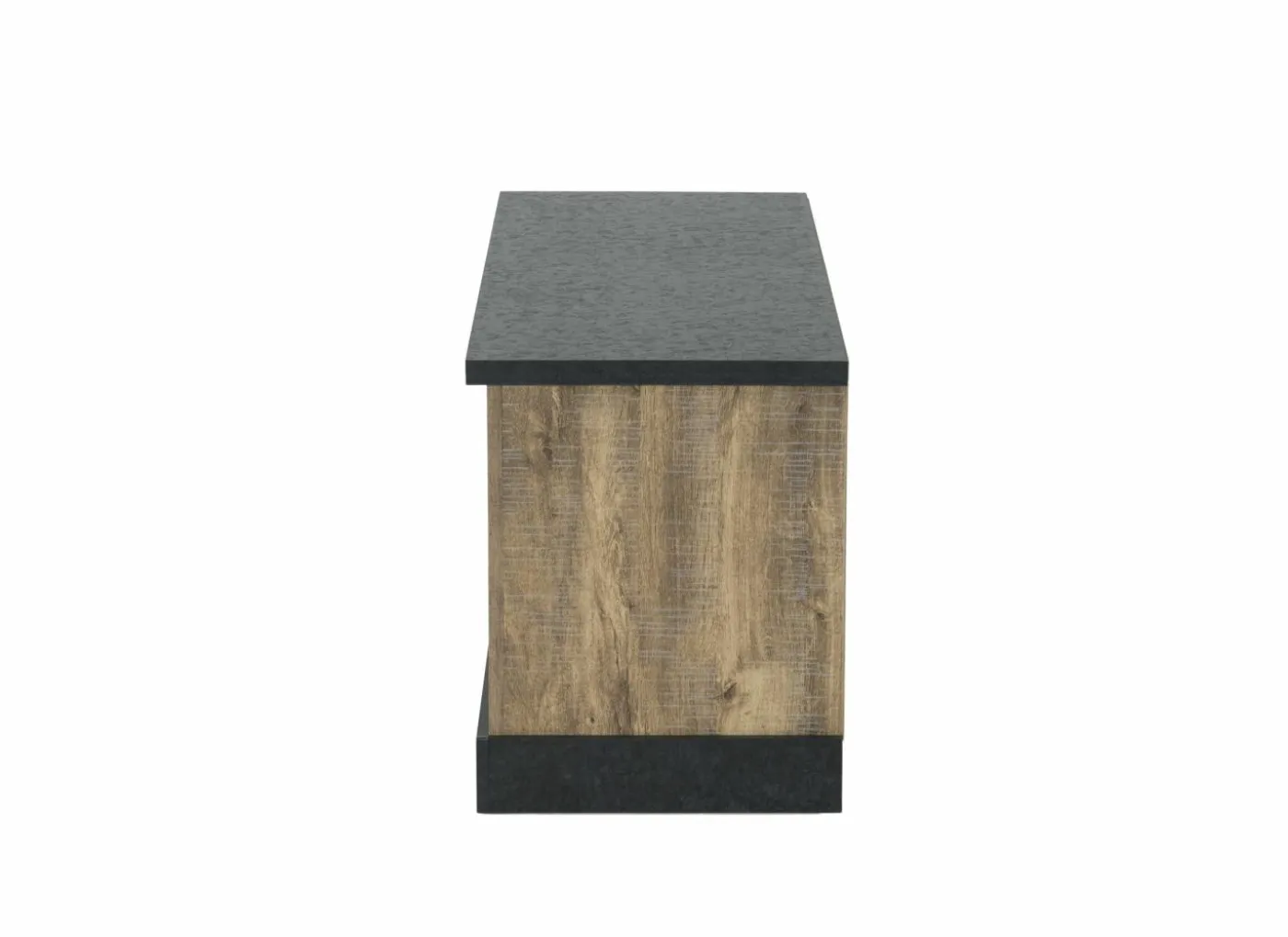 Tv-meubel Etienne 132cm - decor - industriële eik & zwart